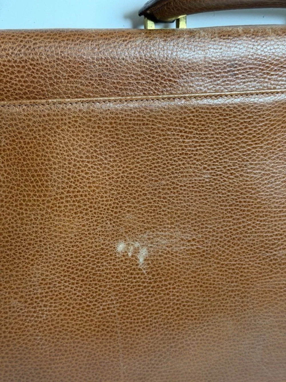 Vintage Tiffany & Co. Brown Leather Briefcase Dial Lock